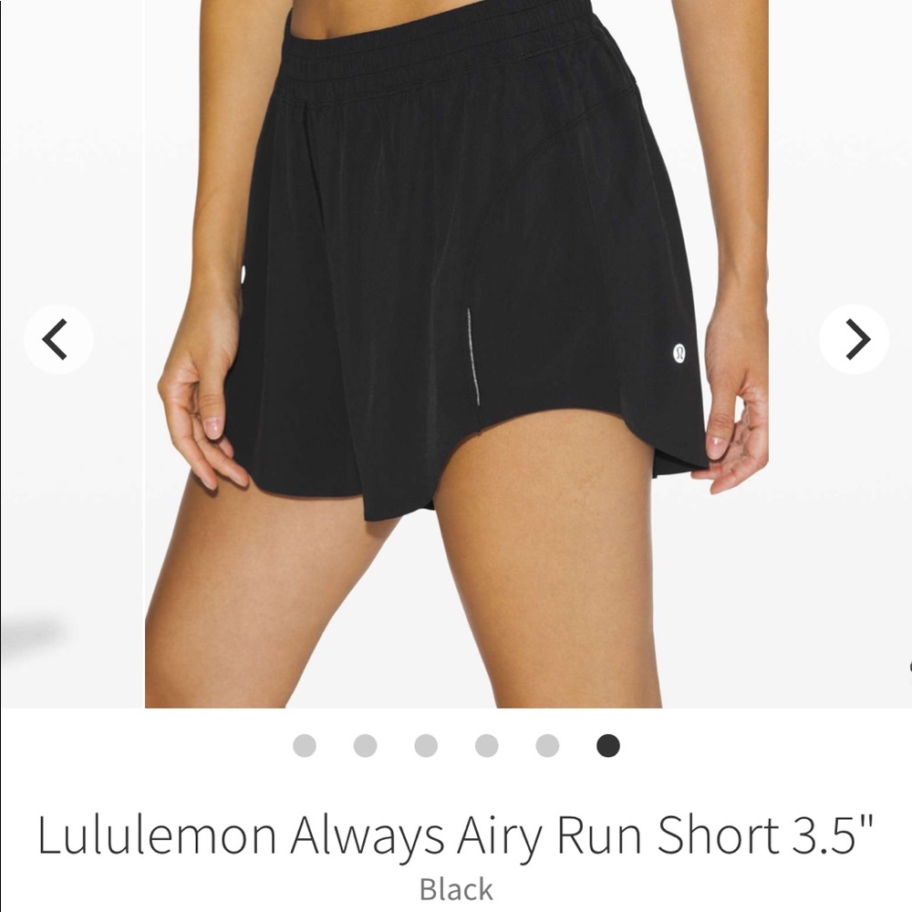 ISO Lululemon Always Airy Run Shorts